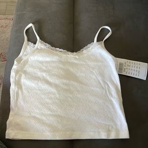 Brandy Melville Skylar Lace Eyelet Tank